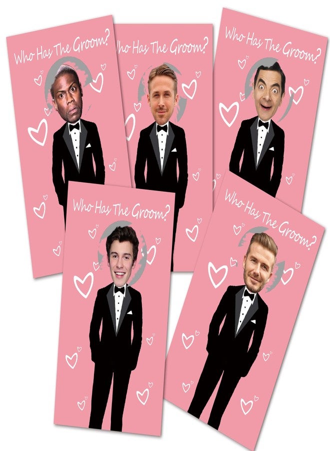ukebobo Cute Bridal Shower Games - Scratch Off Bridal Shower Game.Funny Bachelorette Party Games - Who Has The Groom - 33 Sheets-（Pink） - Image 1